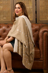 Reversible Twist | Embroidered Wool Silk Stole